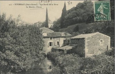 Le Moulin d'Anne , Surimeau, Sainte-Pezenne, carte postale ancienne