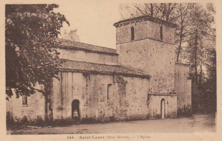 Église_Saint-Laurs_carte_postale_ancienne