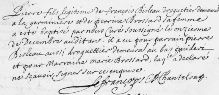 baptême_Pierre_Bisleau_Chanteloup_XVII
