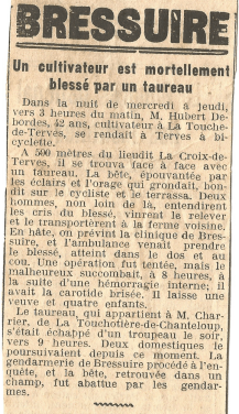 article presse décès hubert deborde 1